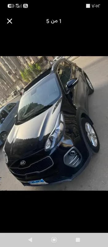 كيا سبورتاج 2018 توب لاين  أسود أوتوماتيك — مستعملة