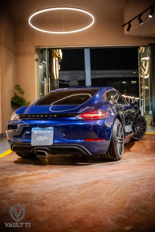 بورش 718 كايمان 2020 باز أزرق غامق أوتوماتيك — مستعملة