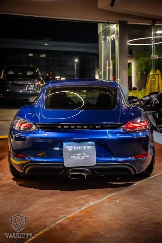 بورش 718 كايمان 2020 باز أزرق غامق أوتوماتيك — مستعملة