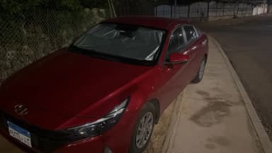 هيونداي إلنترا سي ان 7 2021 بلااز أحمر غامق أوتوماتيك — مستعملة - 2