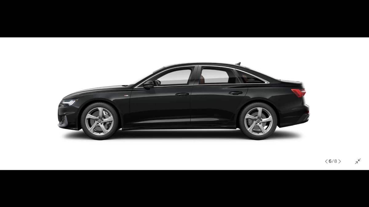 Audi A6 2024 اس لاين أسود أوتوماتيك — جديدة
