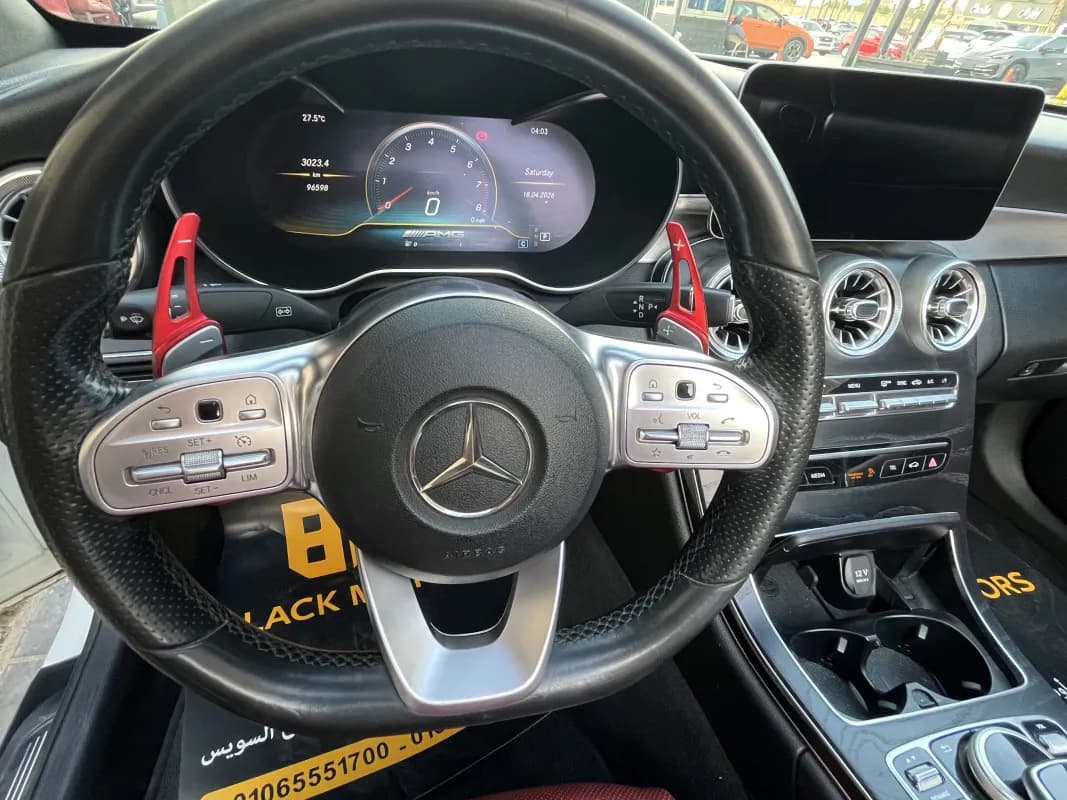 مرسيدس بنز C200 2019 ايه ام جي أبيض أوتوماتيك — مستعملة