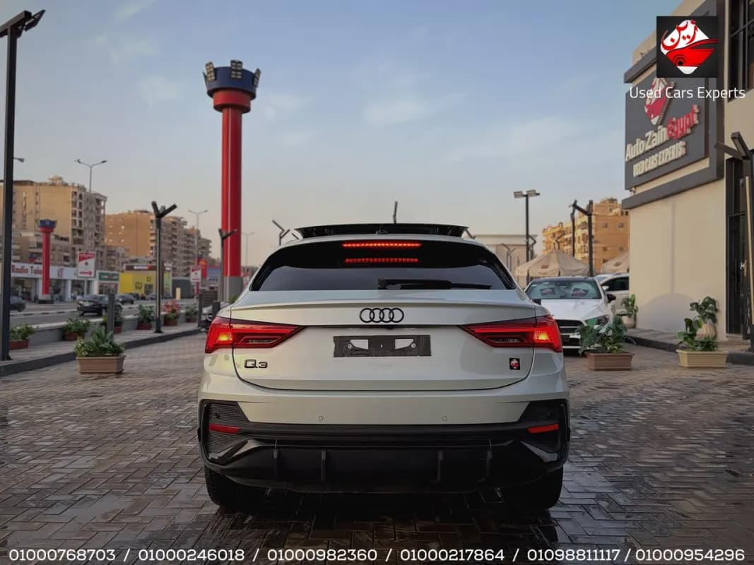 أودي كيو 3 2025 سبورت باك اس لاين أبيض أوتوماتيك — مستعملة