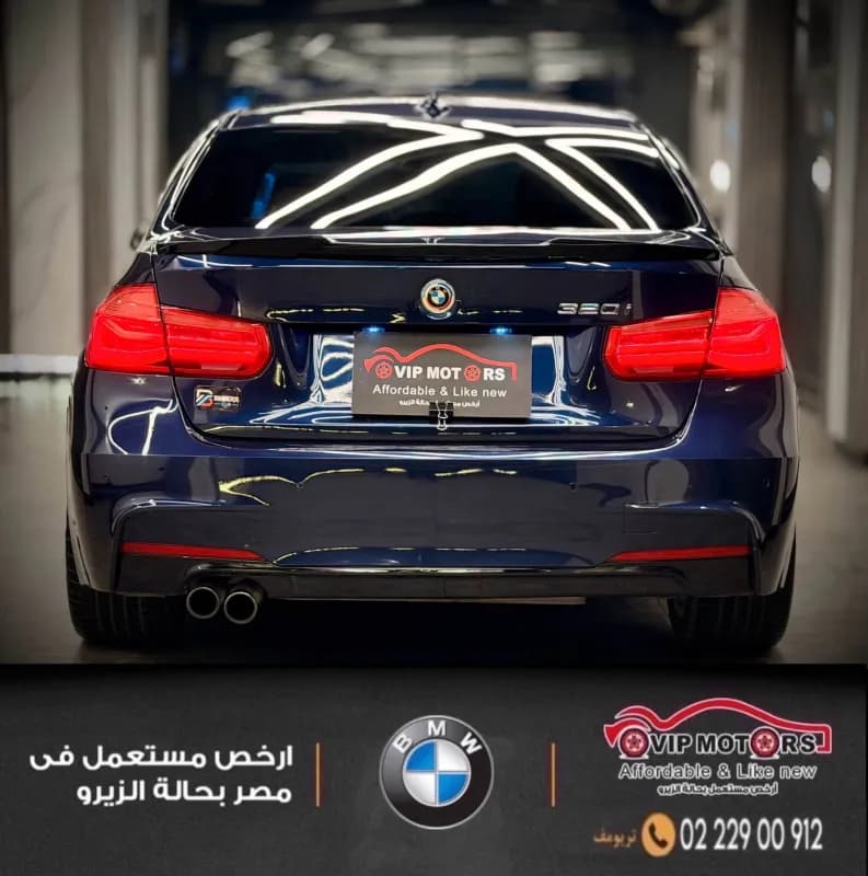 بي ام دبليو 320i 2017 ام سبورت أزرق غامق أوتوماتيك — مستعملة