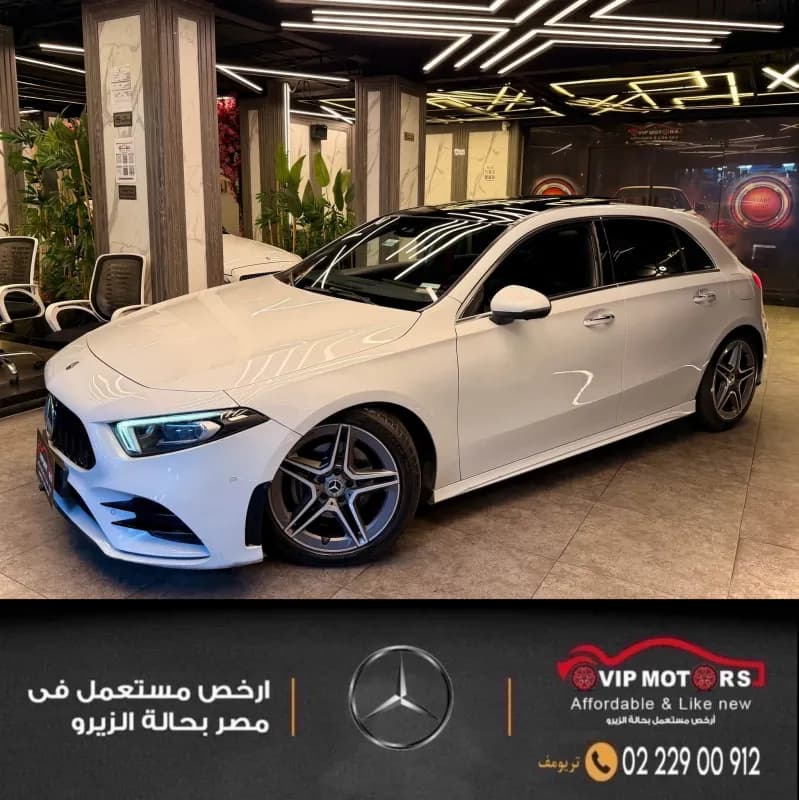مرسيدس بنز A200 2019 اي ام جي أبيض أوتوماتيك — مستعملة