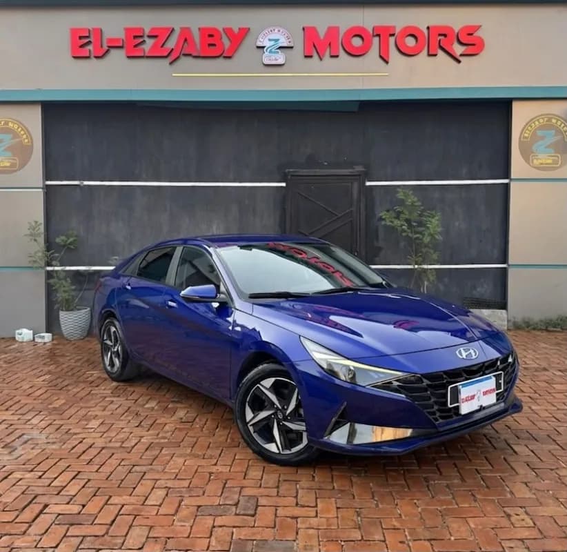 Hyundai Avante 2021 Top-line Premium Blue Automatic — Used