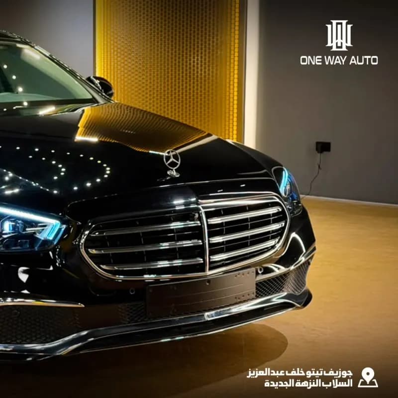 مرسيدس بنز E200 2022 اكسكلوسيف أسود أوتوماتيك — مستعملة