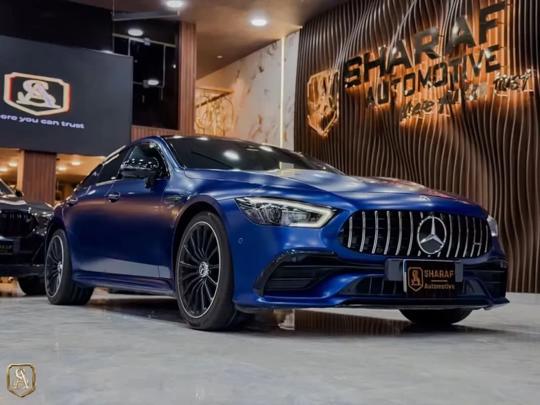 مرسيدس بنز GT53 2021 ايه ام جي أزرق أوتوماتيك — مستعملة