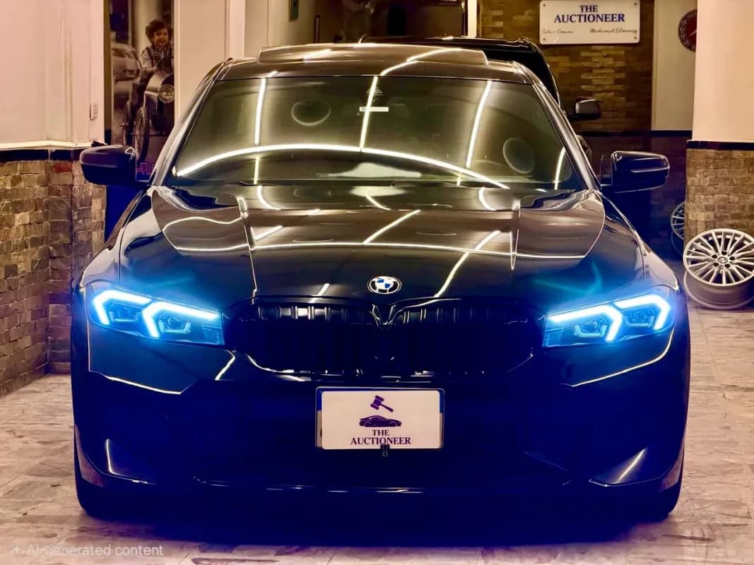 بي ام دبليو 320i 2024 ام سبورت أسود أوتوماتيك — مستعملة