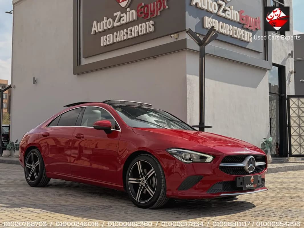 مرسيدس بنز CLA 200 2020 بروجريسيف أحمر أوتوماتيك — مستعملة